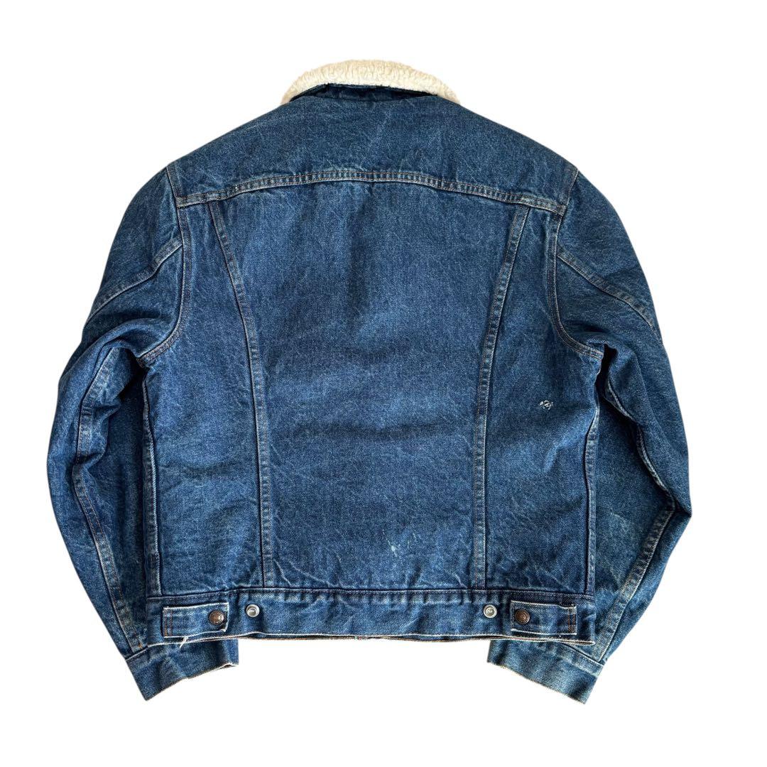 名作 80s Levis ボアデニムジャケット 70608 アメリカ製 濃紺