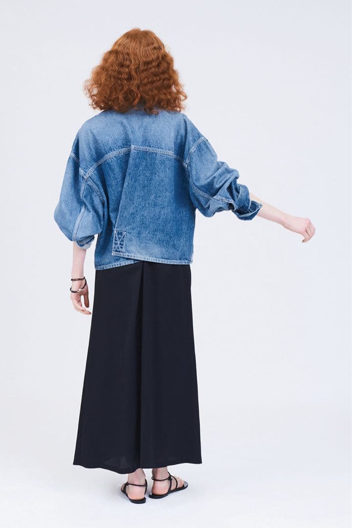 STUNNING LURE【KUROiroオーバースリーブクロスデニムジャケット