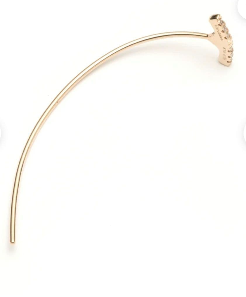 ✨美品✨HirotakaTRAPEZE ダイヤモンド0.03 アローピアス