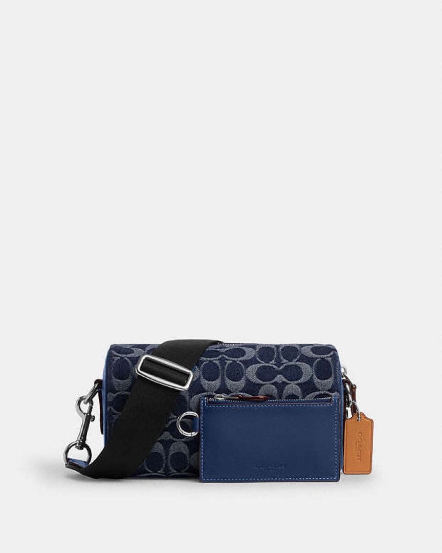 【COACH】 新品未使用 メンズ ショルダーバッグ ネイビー デニム