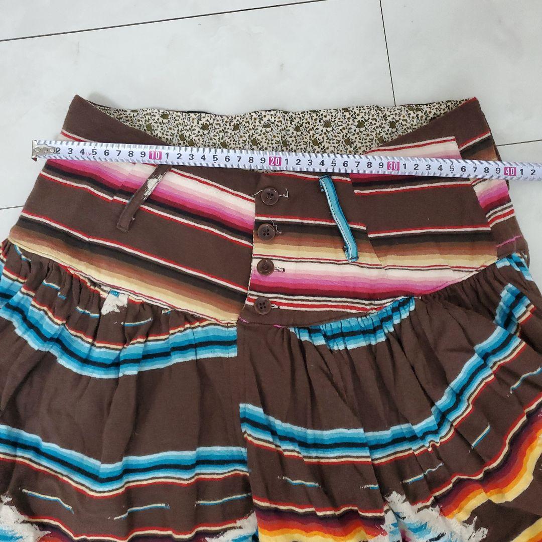 KAPITAL XSサイズ フレアーハーフパンツ