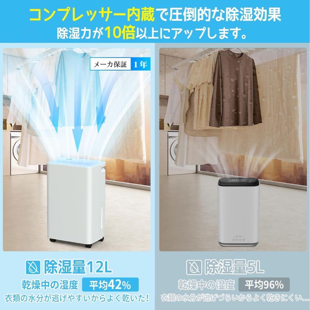 2025最新進化❣️除湿機 コンプレッサー式 強力除湿 除湿器