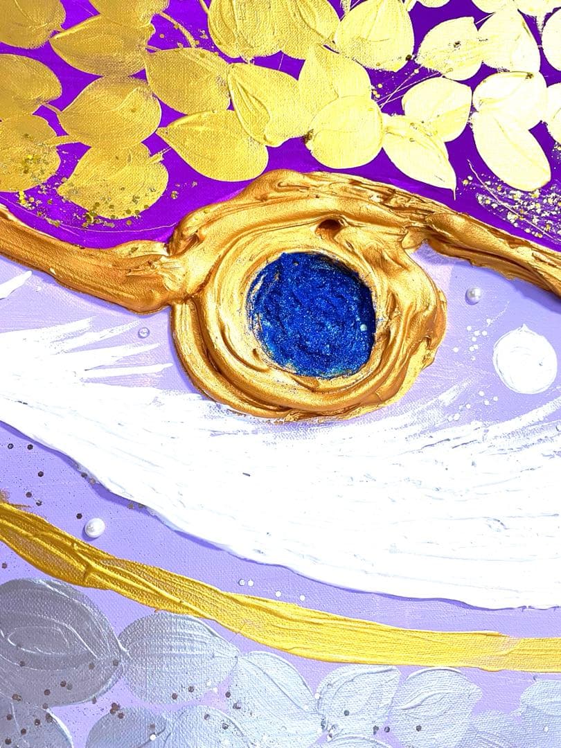 開運絵画　過去世からのメッセージ　白龍様　運気上昇　仕事運　健康運　財運　金箔