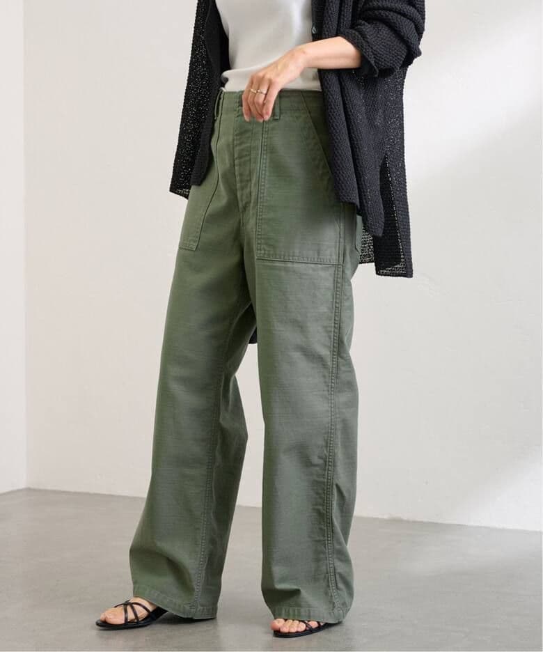 FRAMeWORK バックサテンベイカーパンツ