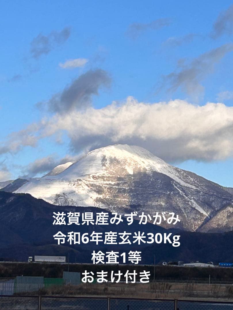 滋賀県産みずかがみ令和6年産玄米30Kgおまけ付き