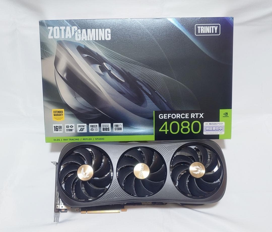 [美品] ZOTAC GeForce RTX 4080 16GB Trinity