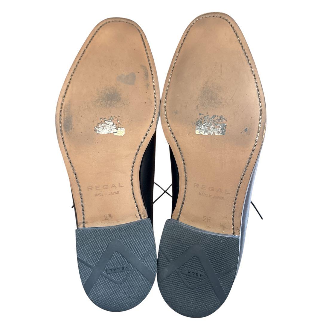 極美品✨ リーガル ドレスシューズ （25㌢） ウィングチップ メダリオン 黒