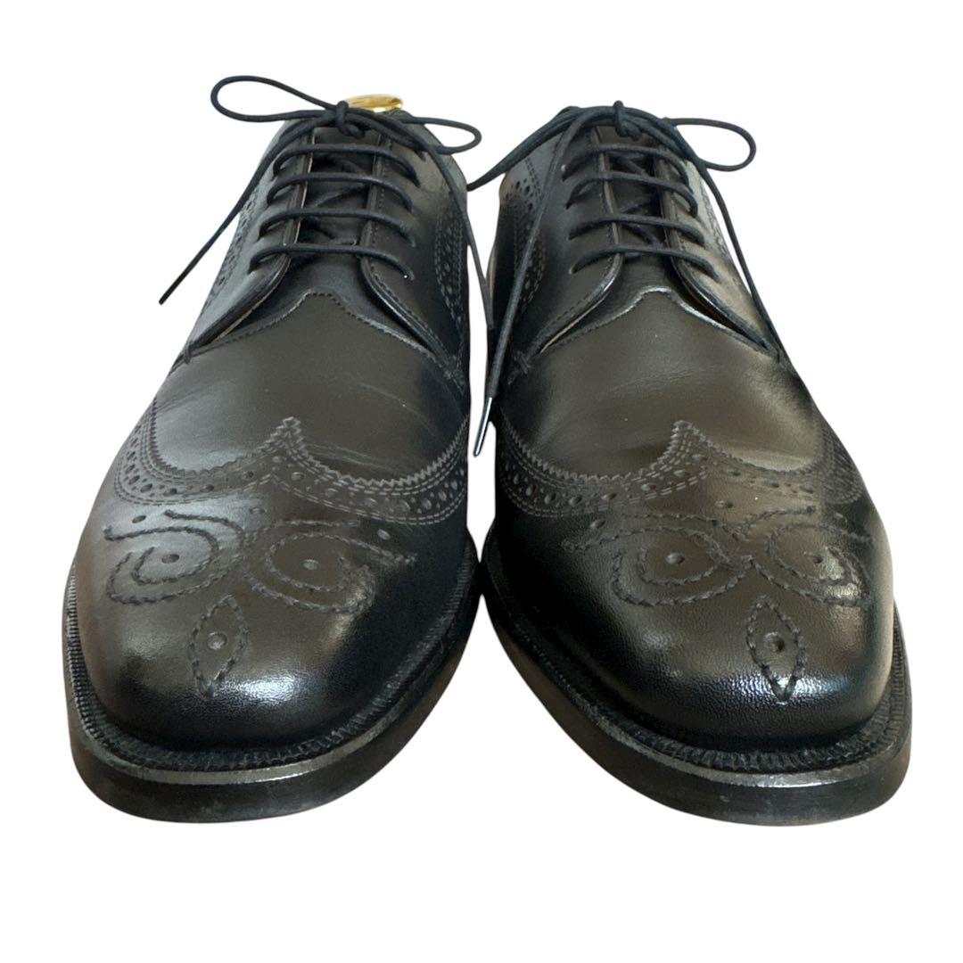 極美品✨ リーガル ドレスシューズ （25㌢） ウィングチップ メダリオン 黒
