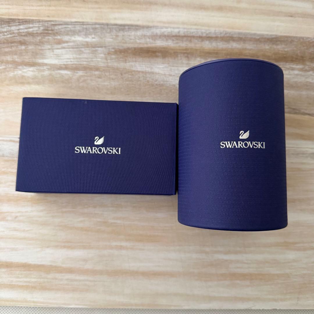 スワロフスキー クリスベア 四葉のクローバー 台座セット