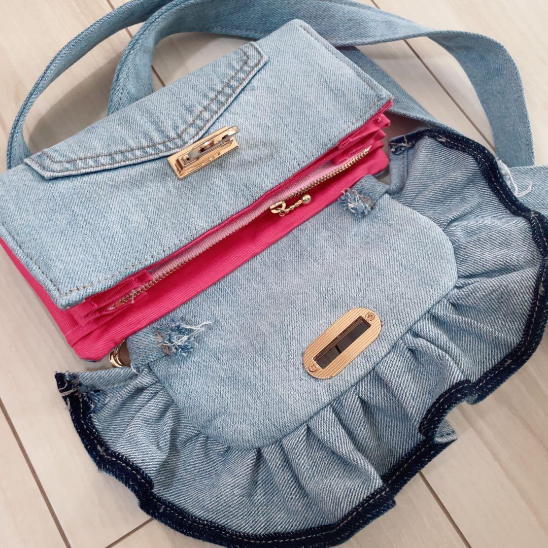 専用2点おまとめ デニリメイク フリル ウォレット ショルダー