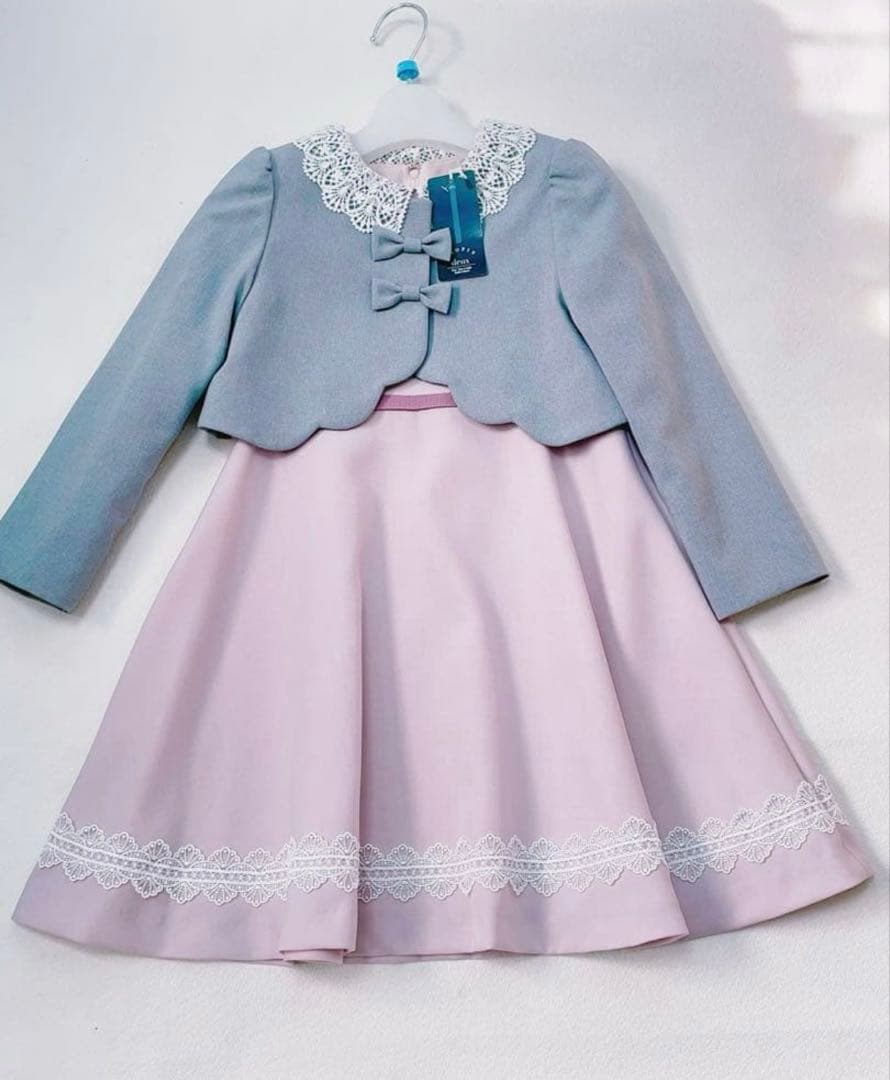 これ以上値下げ不可 新品フォーマルドレス グレーとピンク120✨