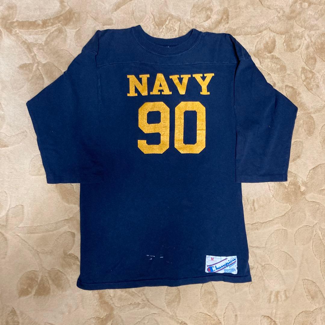 80s Champion US.NAVY フットボールT トリコタグ