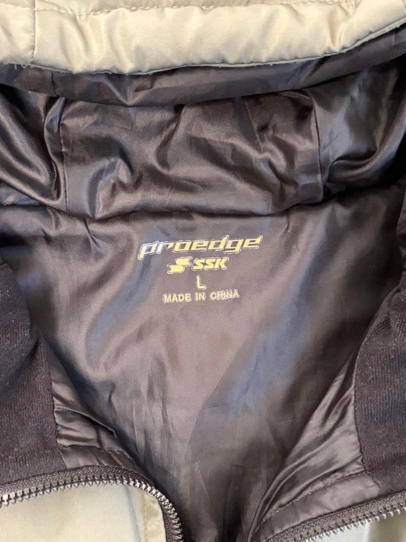 【美品】プロエッジ SSK フード付きダウンジャケット Lサイズ