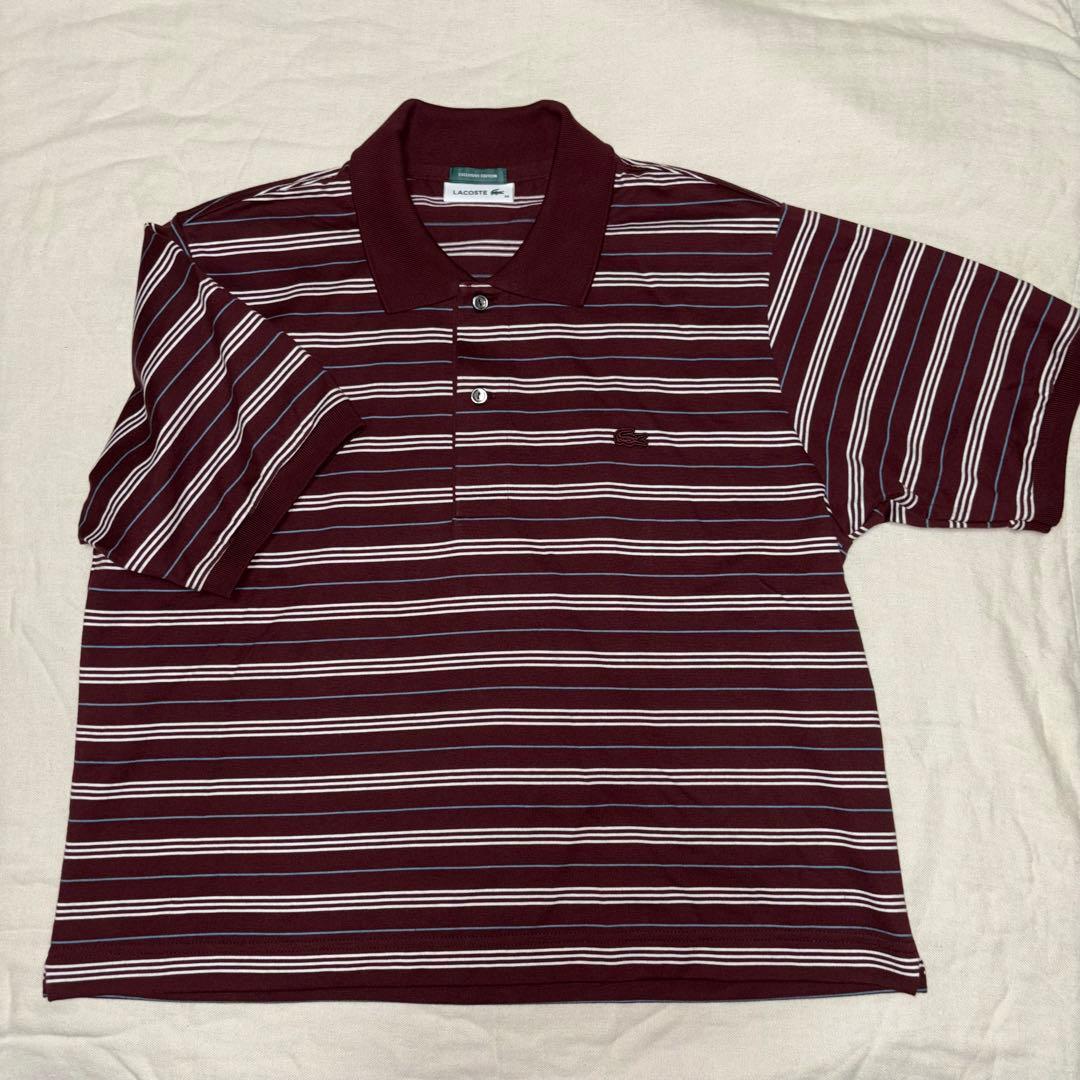 LACOSTE for ADAM ET ROPE' 別注マルチボーダーポロ