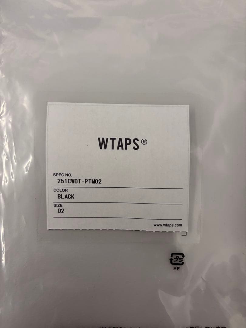 WTAPS ブラック カーゴパンツ 251CWDT-PTM02 SIZE02