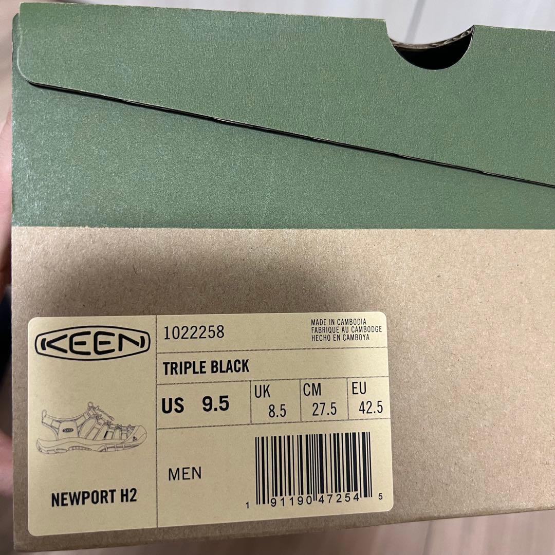 NEEN スポーツサンダル　サンダル　トリプルブラック　27.5㎝