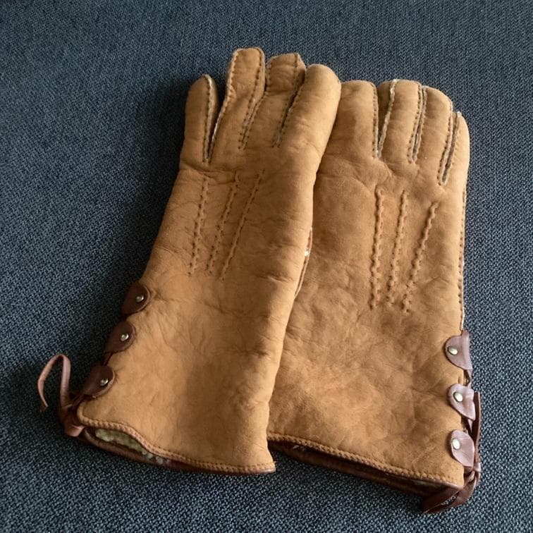 Ralph Lauren ラルフローレン ムートン グローブ 手袋 シープレザー