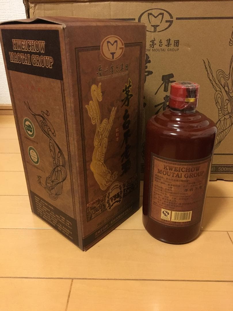 N)貴州茅台集団2016年制茅台不老酒 醤香型白酒53%500ml*6本