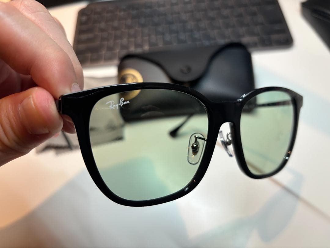 Ray-Ban RB4333D スクエア 黒緑 GEOfit 美品