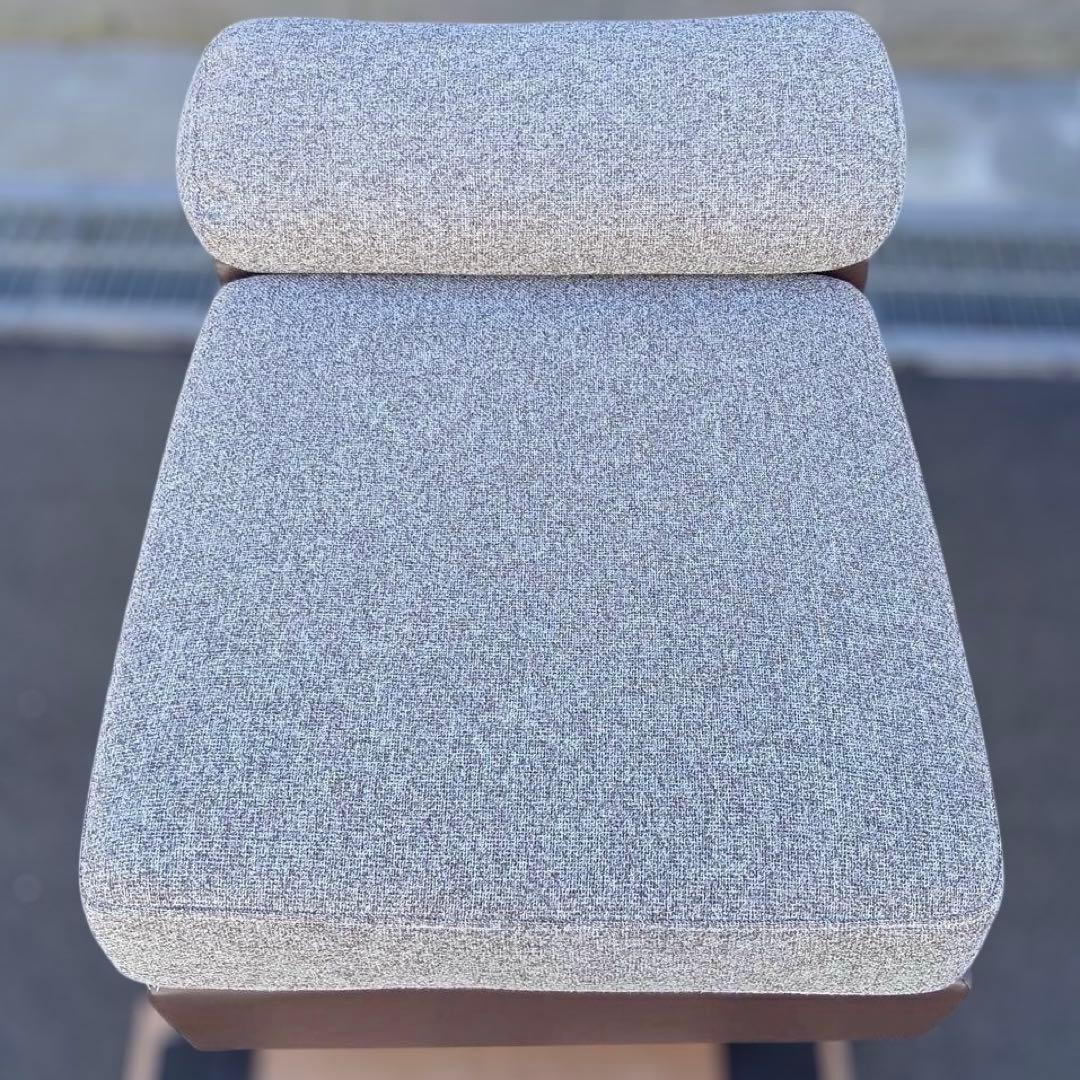 神奈川県引取希望 モダンデコ AQUA 3人掛けカウチソファ北欧 グレーブラウン