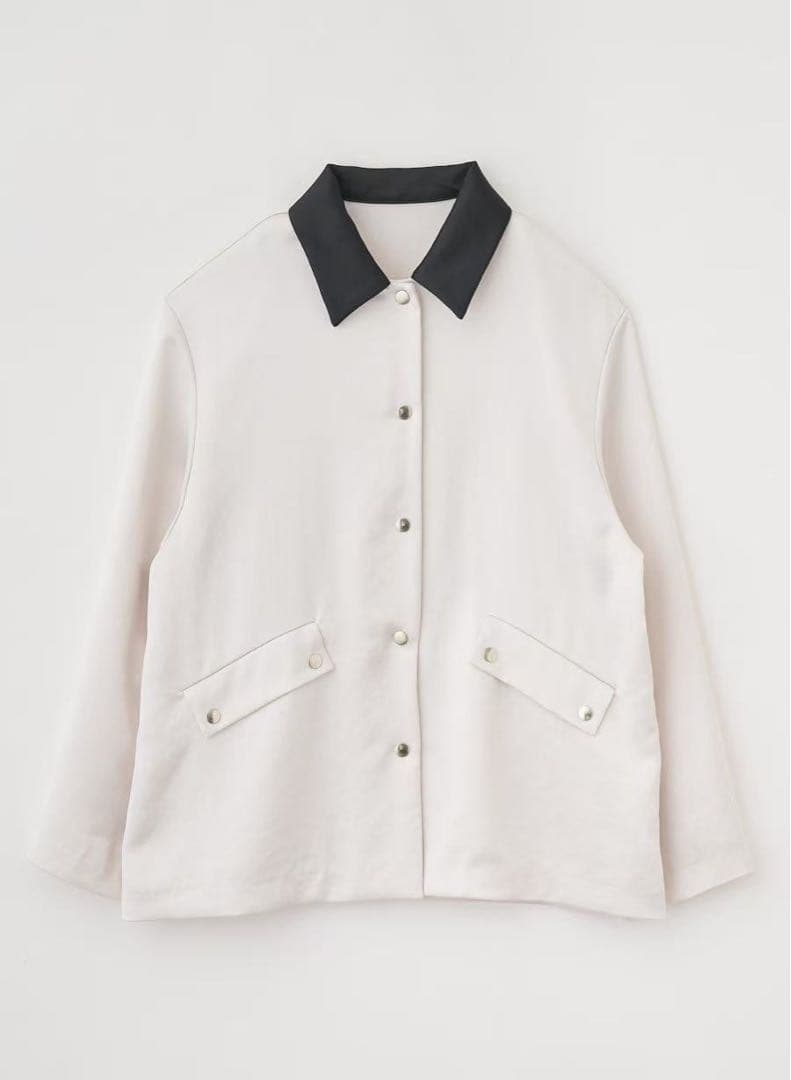 Lounie ルーニィ サテンシャツブルゾン　38