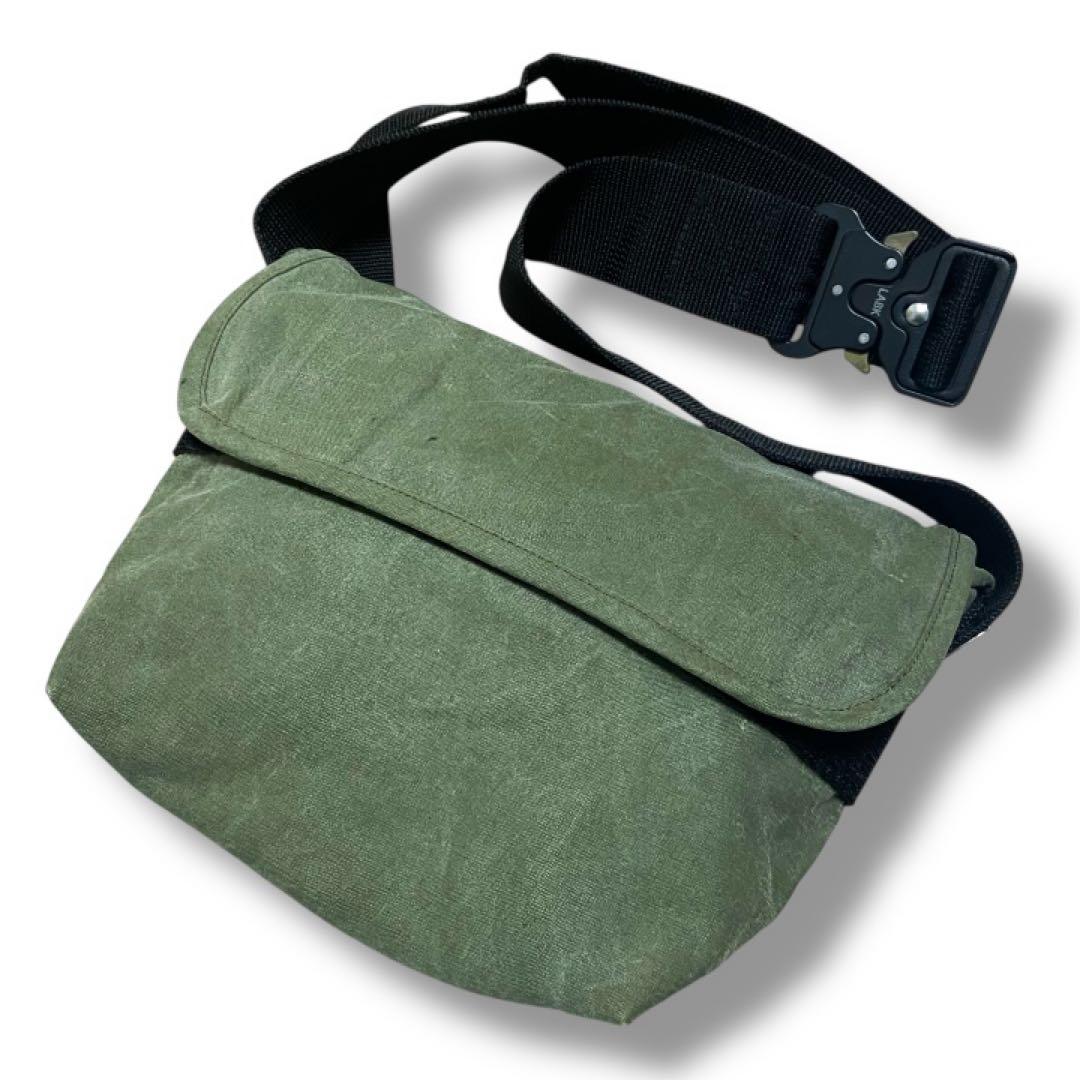 【鬼レア・再構築・USAテント生地使用】 レイドバック ショルダーバッグ カーキ