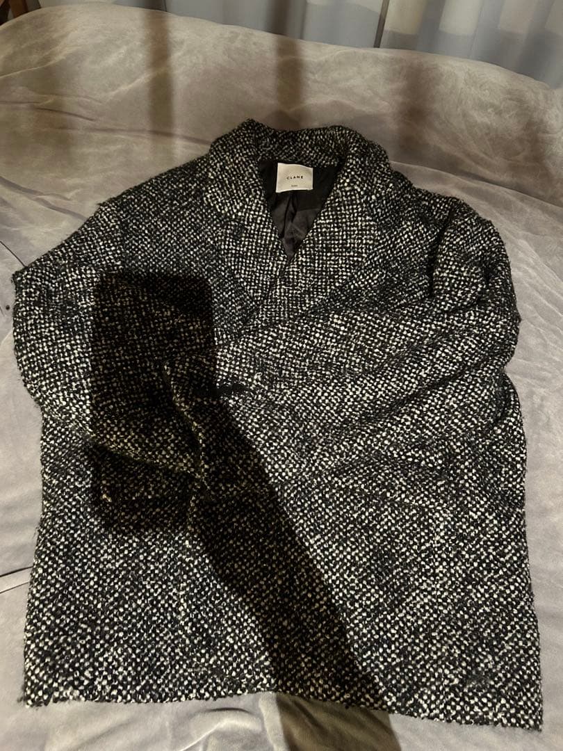 【値下げ】CLANE テーラードジャケット ブラック・ホワイト