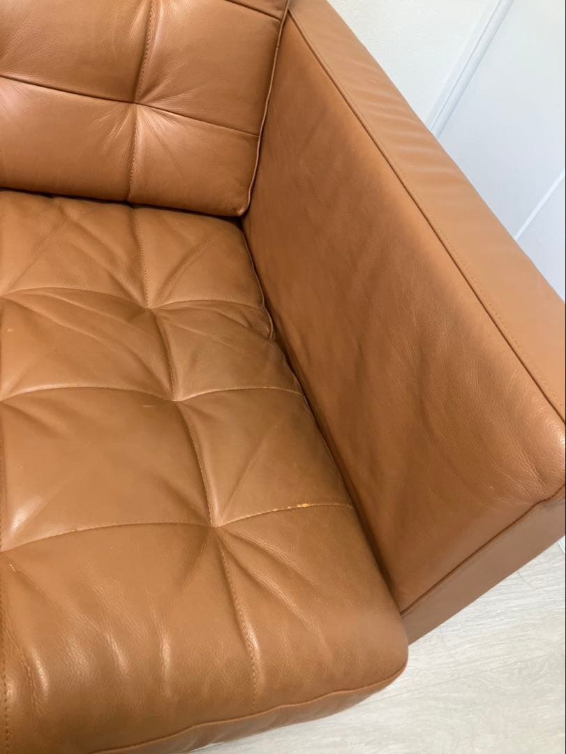 IKEA LANDSKRONA レザーソファ ヘッドレスト付き