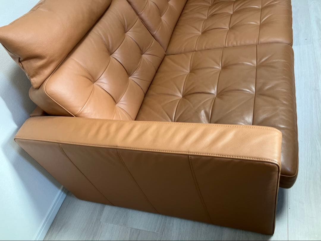 IKEA LANDSKRONA レザーソファ ヘッドレスト付き