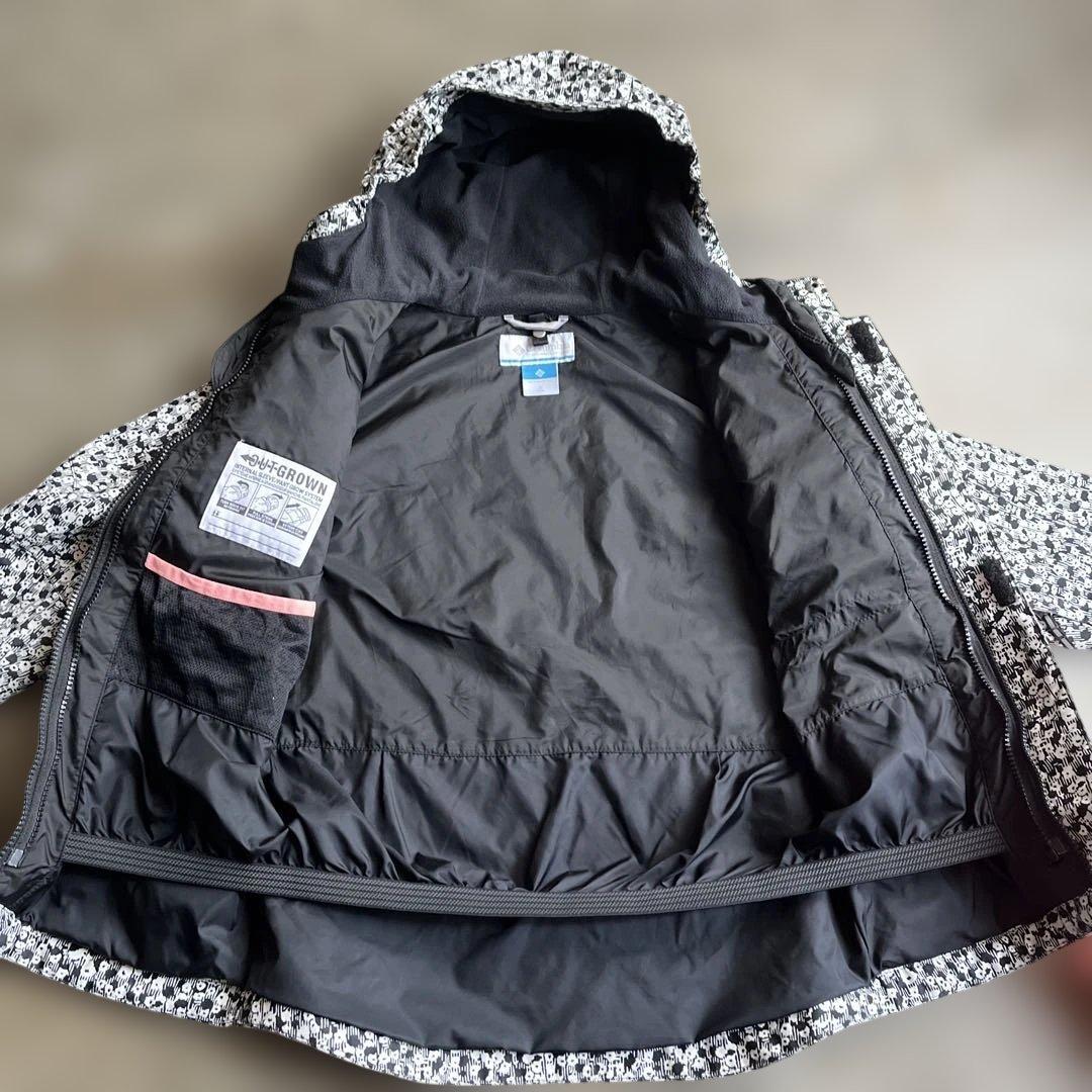 コロンビア　キッズ　130 スキーウエア　スノーウエア　女の子　高機能　黒