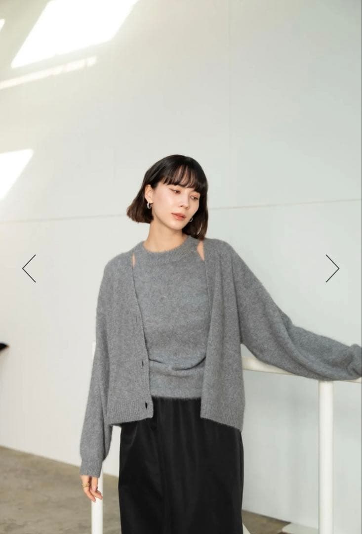 karry フォックスカシミヤ アンサンブル ニット グレー 新品未使用