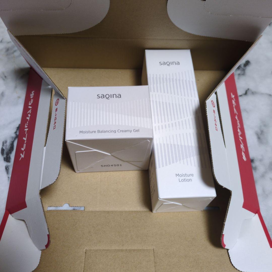 SaＱinaサキナ モイスチャーローション＆バランシングクリーミージェル