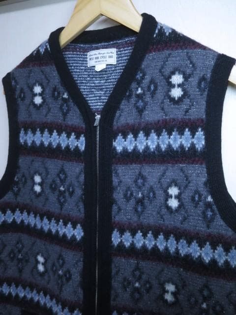 WEST RIDE スパイダー モヘヤ ウール ニット ベスト 40 L