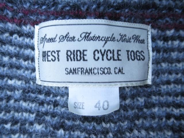 WEST RIDE スパイダー モヘヤ ウール ニット ベスト 40 L
