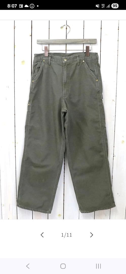 orSlow/ダッズ フィット ペインターパンツ ARMY GREEN　S（1）