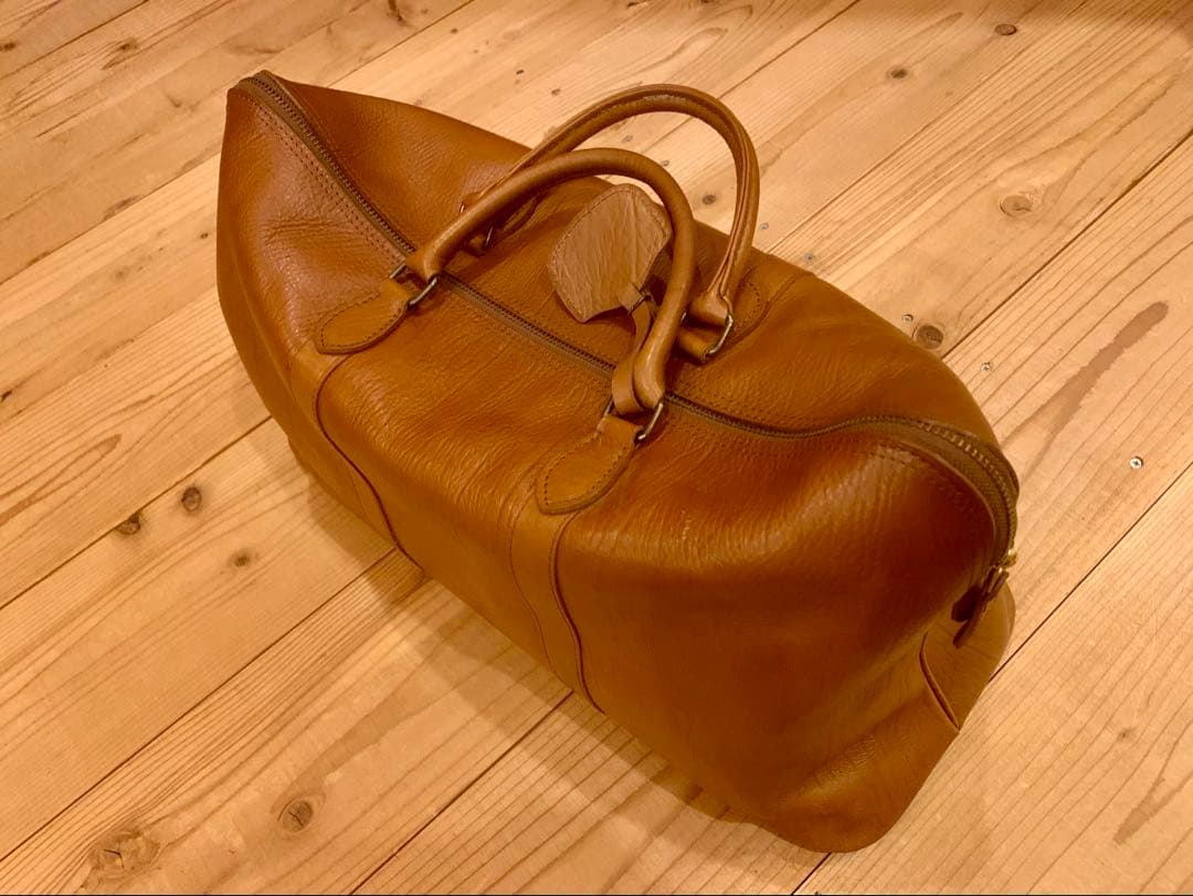 吉田 レザー ボストンバッグ ブラウン
