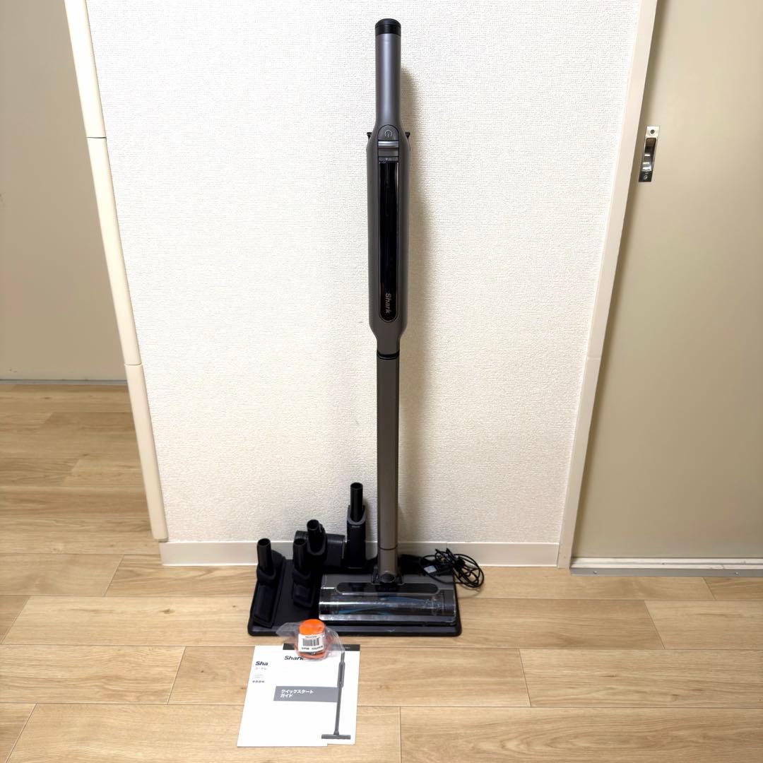 Shark コードレススティッククリーナー 本体 メタリックグレイ　CS401J