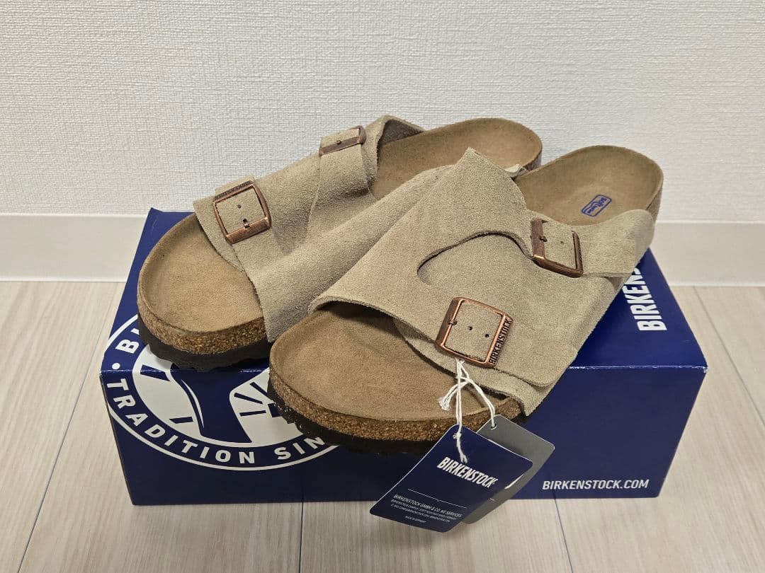 【新品/タグ/箱付き】ビルケンシュトック チューリッヒ サンダル41 26.5㎝