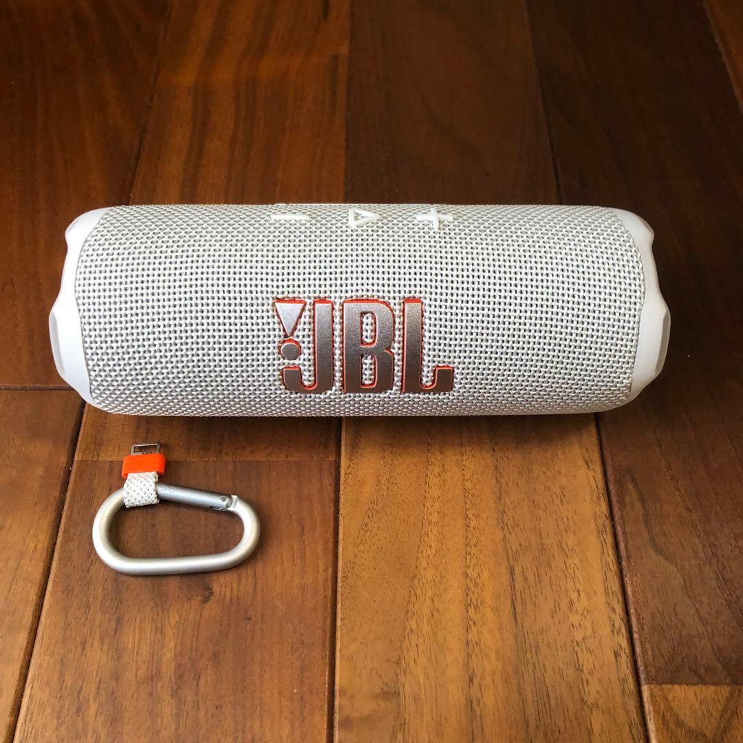 【美品】JBL FLIP 7ポータブルスピーカーBluetooth対応 ホワイト