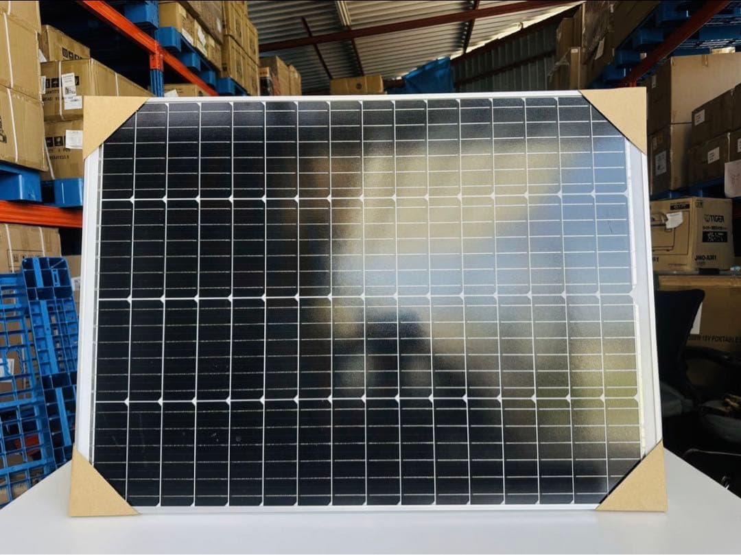 ソーラーパネル 100W 単結晶 1枚入 高変換効率太陽光パネル 太陽光チャージ