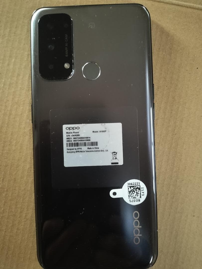 OPPO Reno 5a シルバーブラック SIMロックフリー