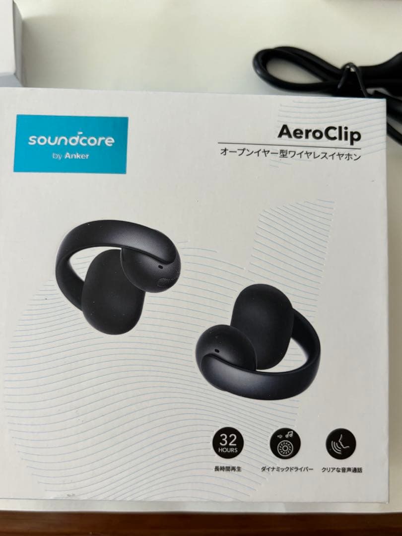 [未使用品]Anker Soundcore AeroClip ブラック