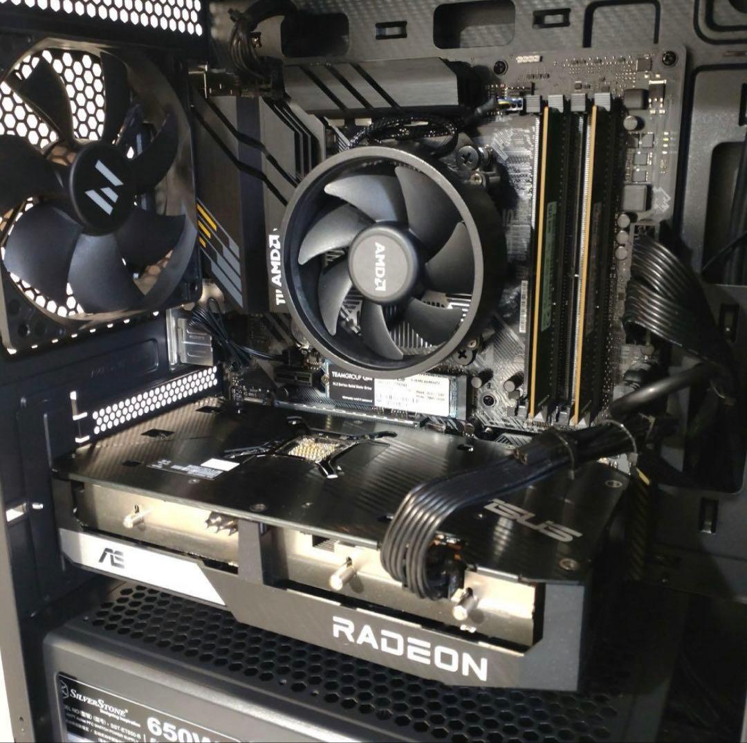 自作ゲーミングPC Ryzen5600 RADEON RX6600XT