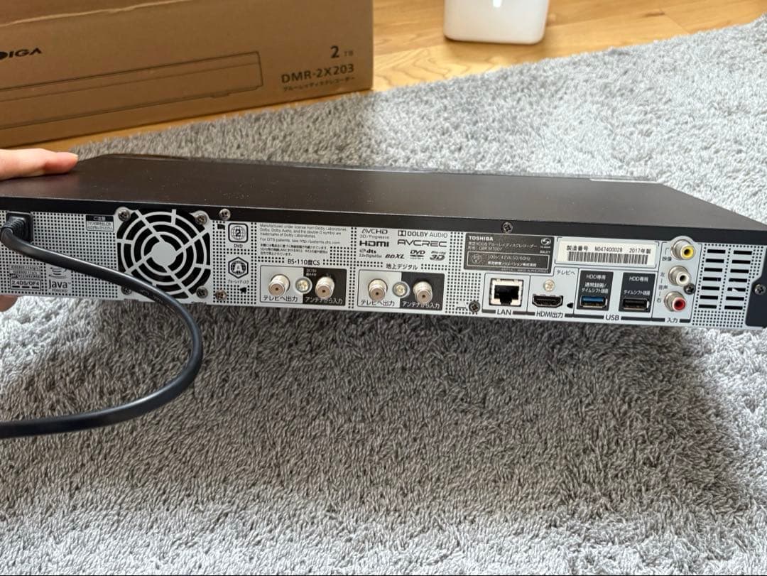ジャンク品　REGZA　Blu-rayプレーヤー　HDD レコーダー