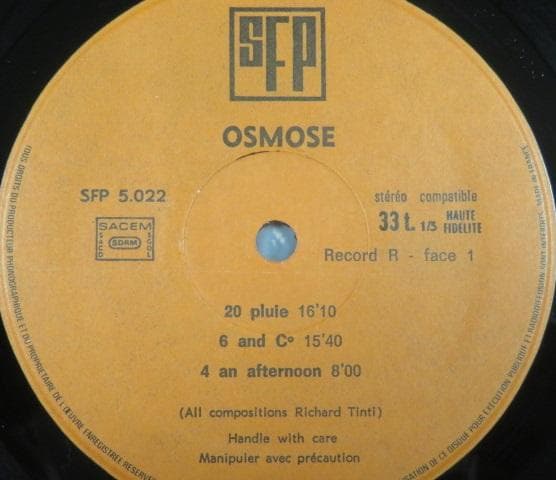 その他 Ariel Kalma, Richard Tinti / Osmose -2LP