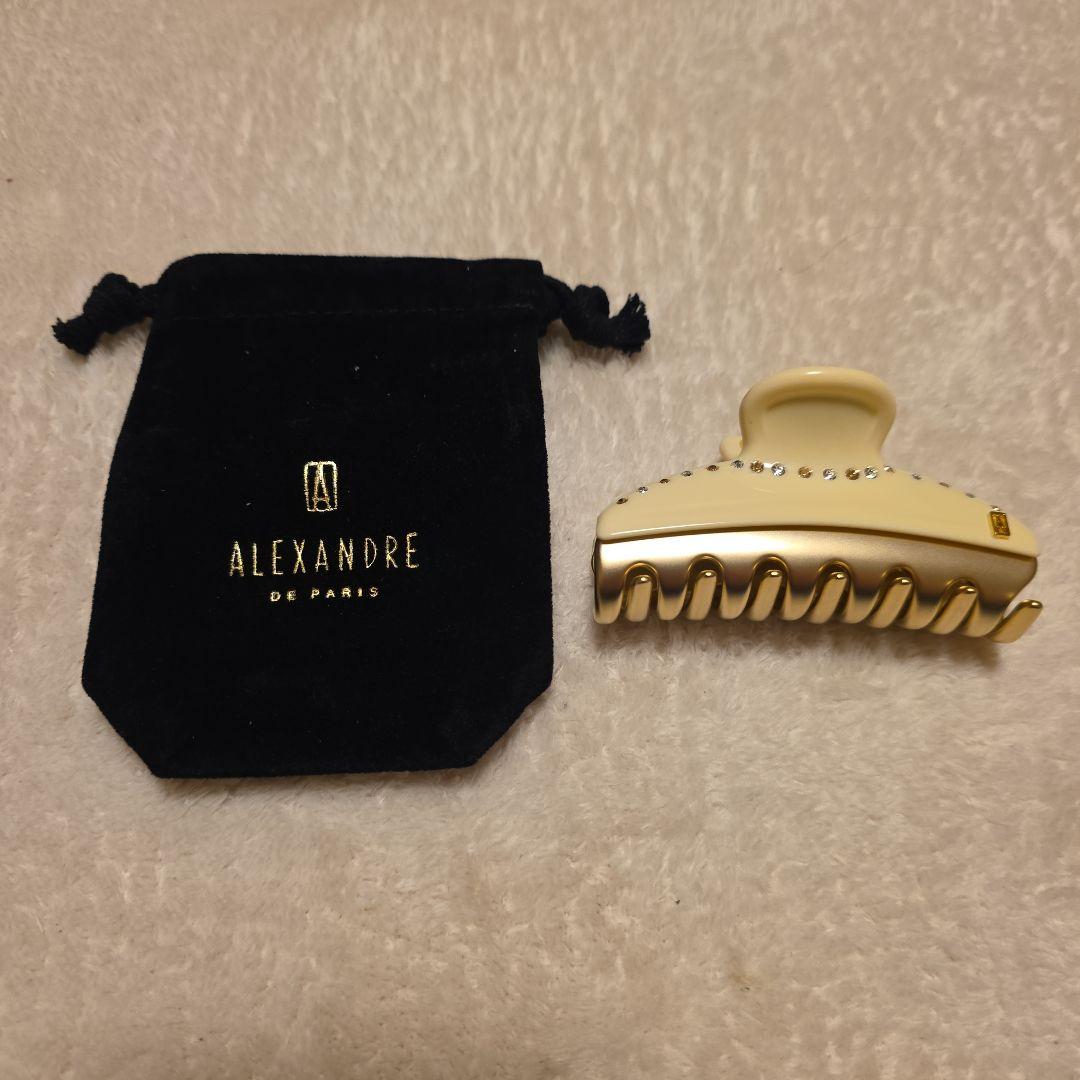 アレクサンドルドゥパリ　ヘアクリップ ヴァンドーム アイボリーカラー　新品未使用