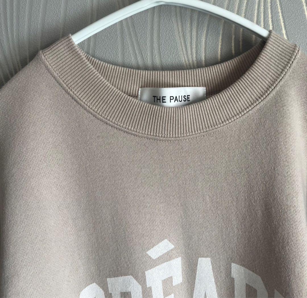 Whim Gazette THE PAUSE ロゴスウェットプルオーバー
