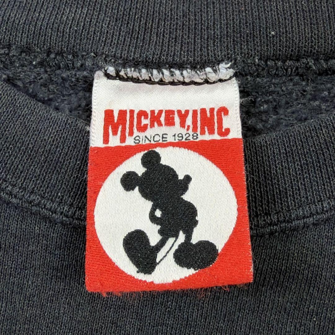 90s Disney タワーオブテラー ミッキー スウェット フェード 黒