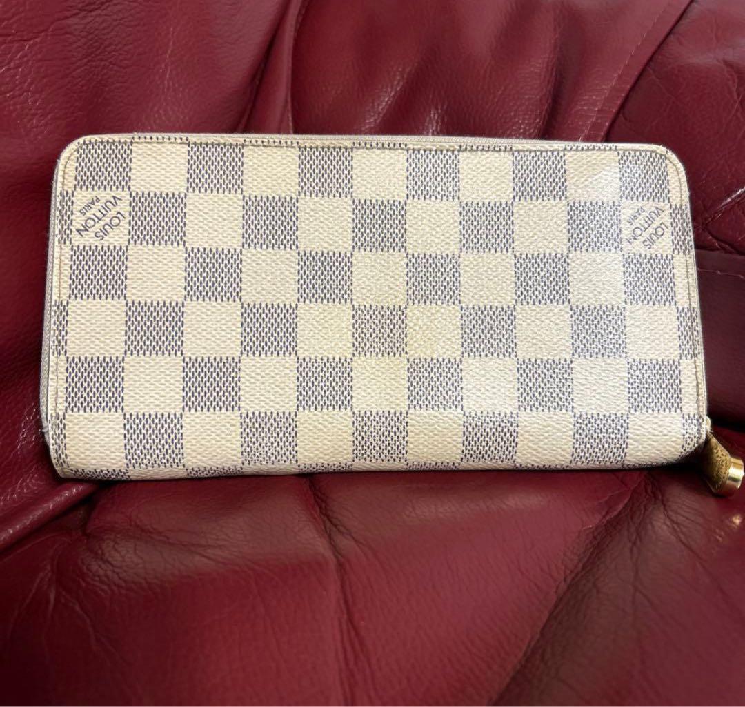 美品！ルイヴィトン アズール ジッピーウォレット