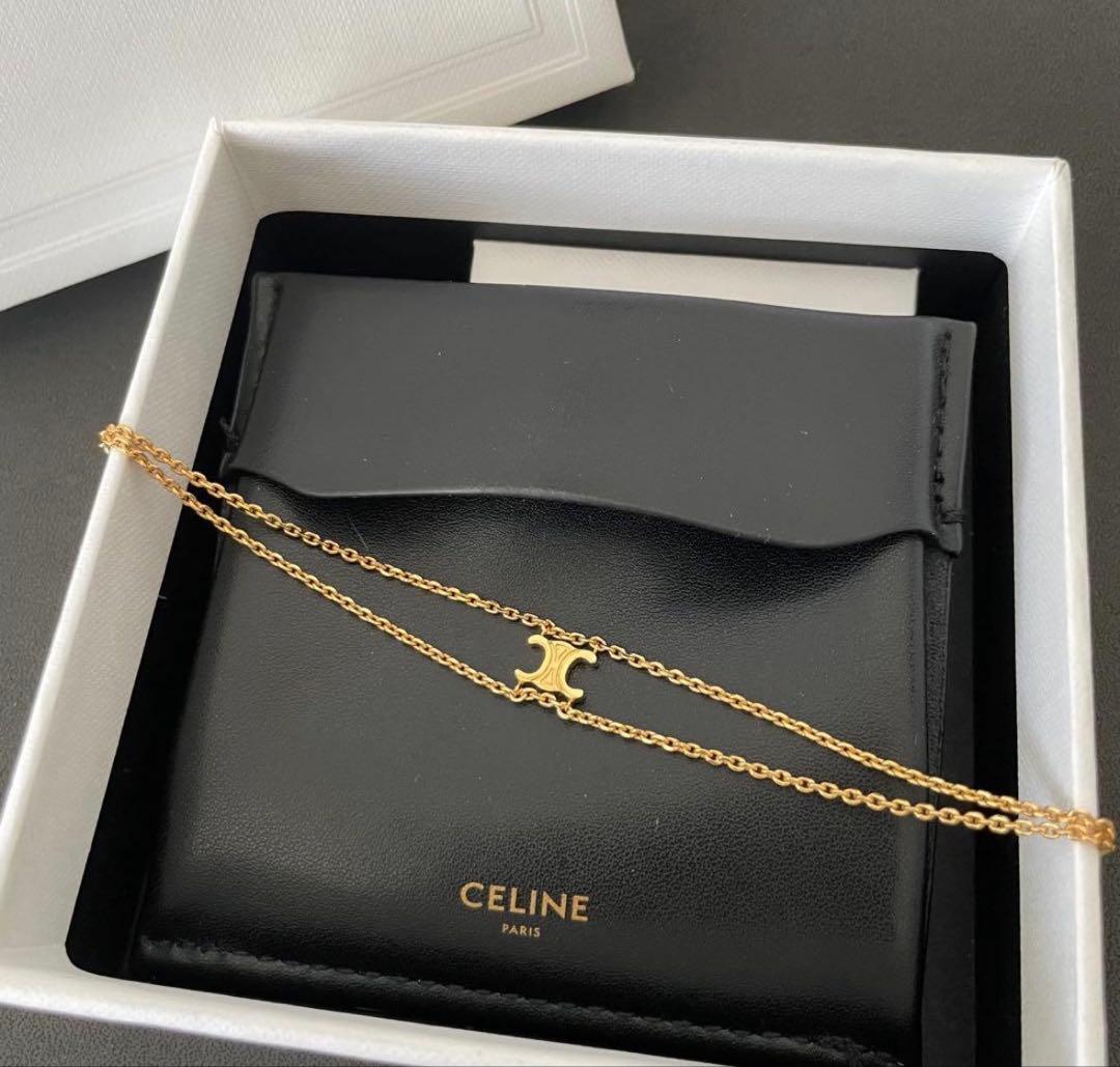 CELINE ゴールド チェーンネックレス